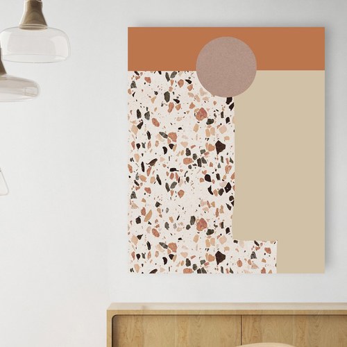 美國TwoPalms 峽谷砂石落日掛畫 (64公分)