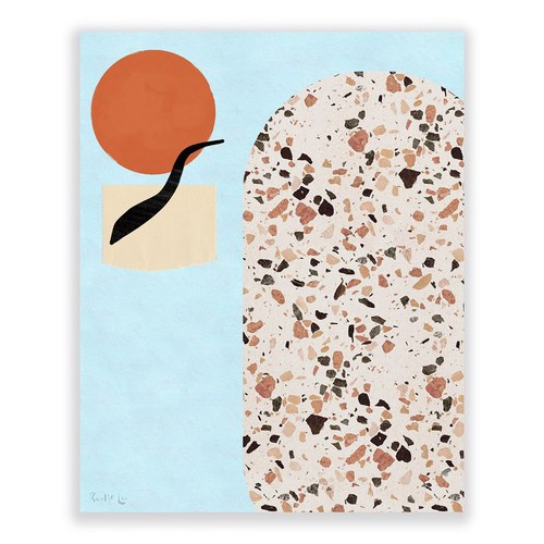 美國TwoPalms 峽谷流水圓拱圖紋掛畫 (64公分)