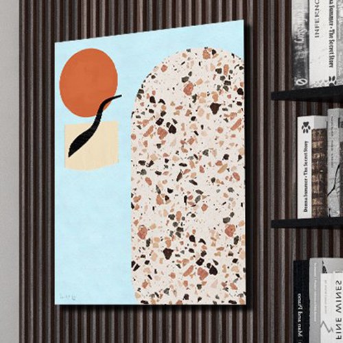 美國TwoPalms 峽谷流水圓拱圖紋掛畫 (64公分)