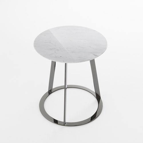 義大利HORM ALBINO FAMILY 大理石邊桌 (白)