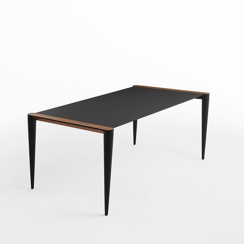 義大利HORM BOLERO奈米錐形腳餐桌 (黑)