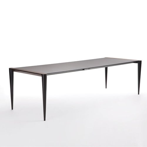 義大利HORM BOLERO奈米錐形腳可延伸餐桌 (黑)