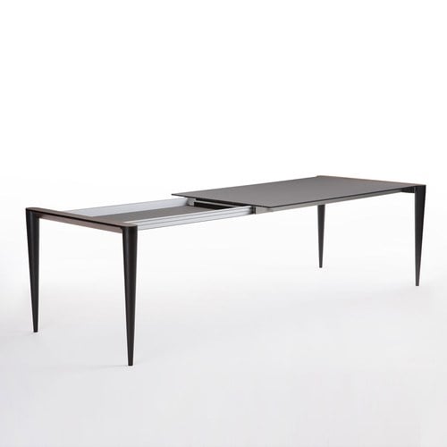 義大利HORM BOLERO奈米錐形腳可延伸餐桌 (黑)