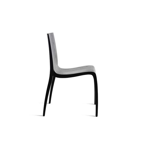 義大利HORM ki流線壓紋可堆疊單椅 (黑梣木)