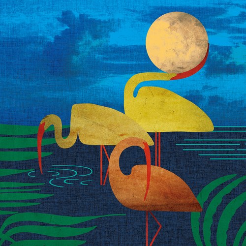 印克Inkiostro Bianco 藝術家訂製地毯 (夜幕池塘)