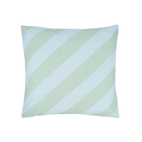 西班牙Nobodinoz Sheldon方形抱枕套60x60cm-綠色斜條紋