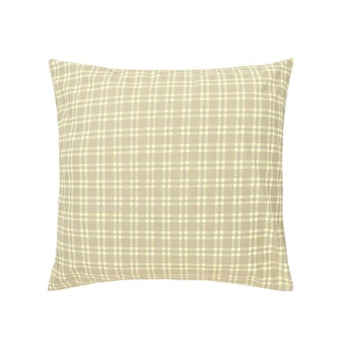 西班牙Nobodinoz Sheldon方形抱枕套60x60cm-綠檸檬方格紋
