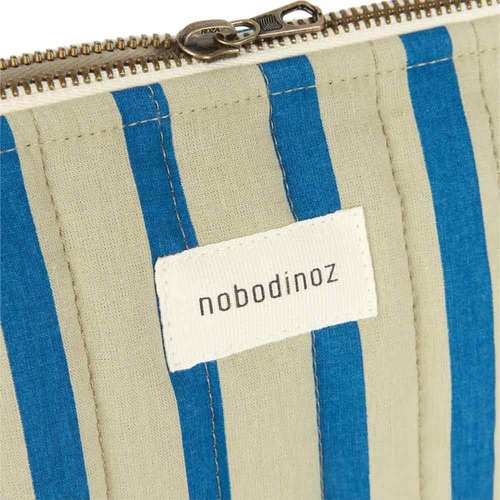 西班牙Nobodinoz Stories限量版盥洗收納包－綠藍條紋