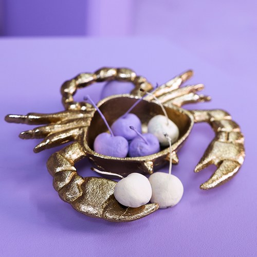 荷蘭 BoldMonkey 螃蟹金屬托盤擺飾