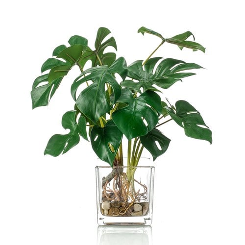 荷蘭Emerald人造植栽 龜背芋水培盆 (45公分)