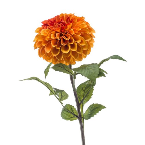 荷蘭Emerald人造花藝 乒乓大理花-雙色橘 (74cm)