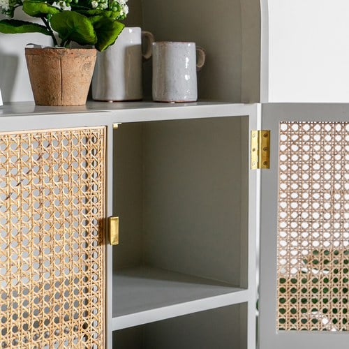 荷蘭HkLiving RETRO橢圓半開放式高櫃(灰綠)