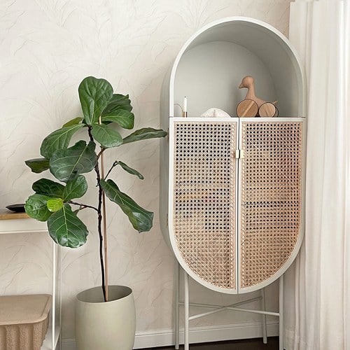 荷蘭HkLiving RETRO橢圓半開放式高櫃(灰綠)