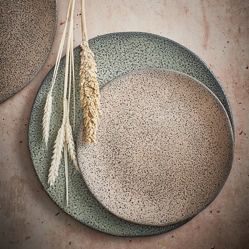 荷蘭 HkLiving 噴墨藝術餐盤2入組 (橘、小)