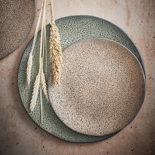 荷蘭 HkLiving 噴墨藝術餐盤2入組 (橘、小)