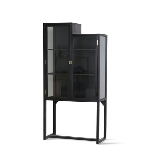 荷蘭HkLiving 階梯式不對稱玻璃高櫃