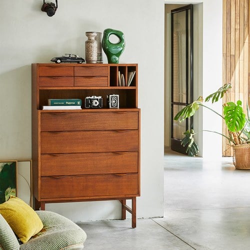 荷蘭HkLiving 復古微文青儲藏高櫃 (原木)