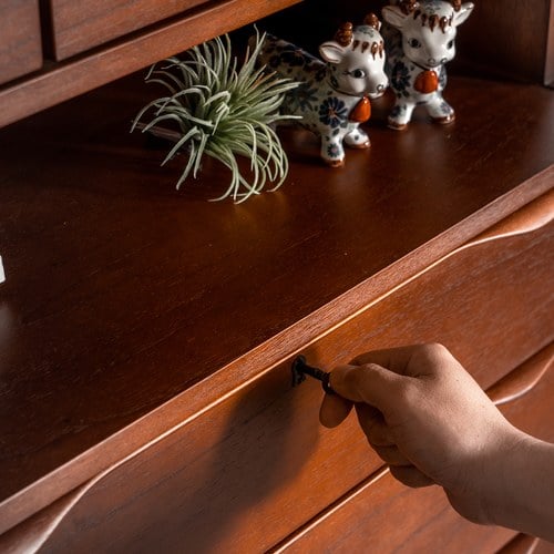 荷蘭HkLiving 復古微文青儲藏高櫃 (原木)