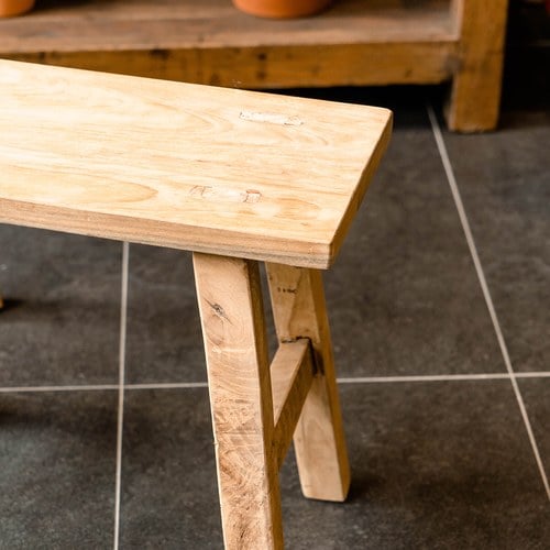 荷蘭RawMaterials 歐式休閒木椅凳 (長35公分)