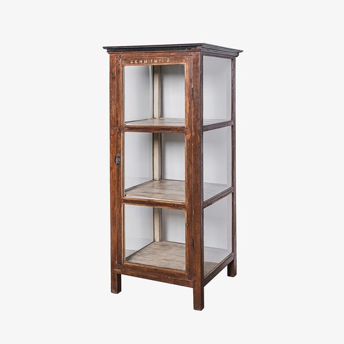 荷蘭RawMaterials 四面玻璃直立櫃 (高155公分)