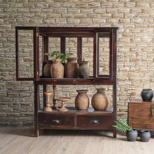 荷蘭RawMaterials 玻璃展示高櫃