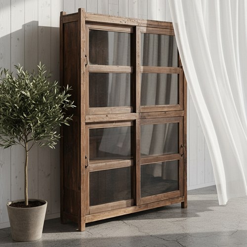 荷蘭RawMaterials 柚木拉門高櫃