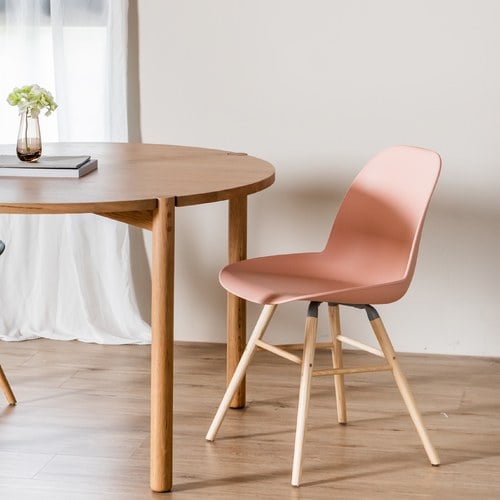 荷蘭Zuiver 艾伯特簡約弧形單椅 (淡粉)