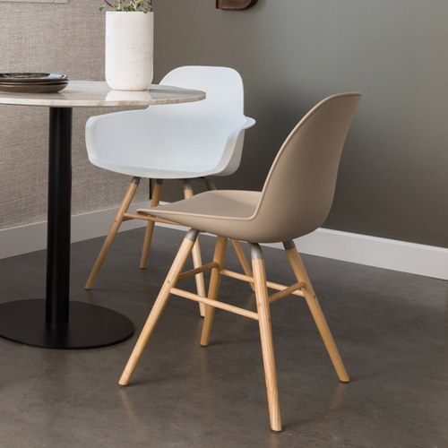 荷蘭Zuiver 艾伯特簡約弧形單椅 (卡其)