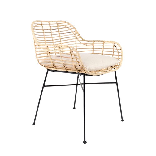 荷蘭Zuiver 天然藤編休閒扶手椅