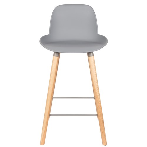 荷蘭Zuiver 艾伯特簡約弧形中島椅 (淺灰)