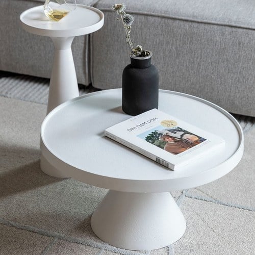 荷蘭Zuiver Floss時髦沙龍咖啡桌 (白)