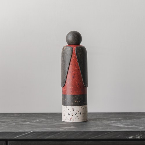 夏馬選物Shiamal Select暹羅僧侶藝術擺飾 (黑紅、高26.5公分)