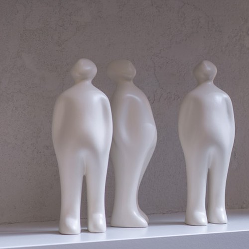 比利時Gardeco藝術擺飾 經典觀賞者 (白、高23公分)