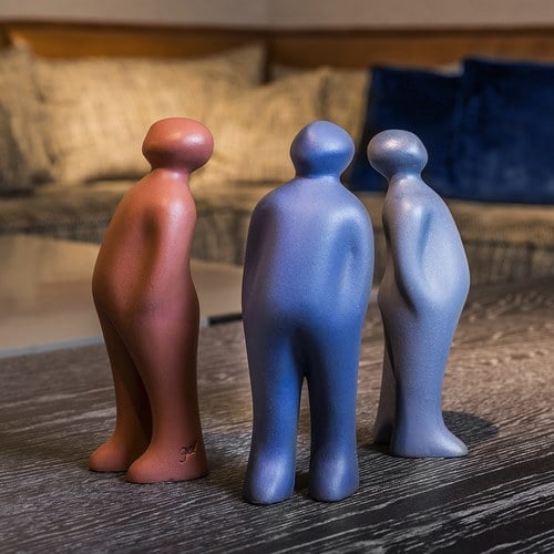 比利時Gardeco藝術擺飾 經典觀賞者 (藍、高23公分)