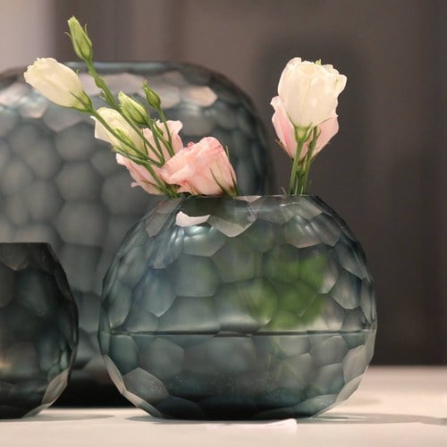 德國Guaxs玻璃花器 SOMBA系列 (洋藍、高12公分)