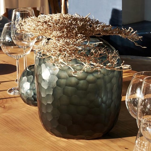 德國Guaxs玻璃花器 SOMBA系列 (墨綠、高20公分)