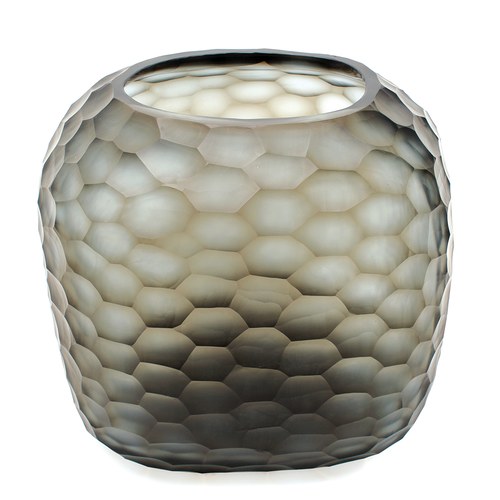 德國Guaxs玻璃花器 SOMBA系列 (煙燻灰、高26公分)