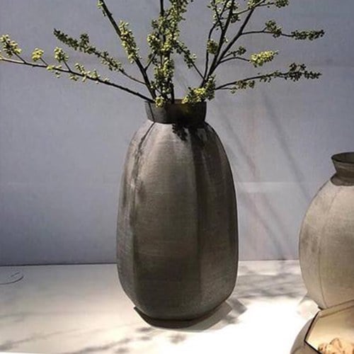 德國Guaxs玻璃花器 KARAKOL系列 (煙燻灰、高51公分)