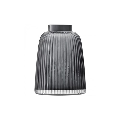 英國 LSA 小皺褶窄口花器(沉穩灰、高26公分)