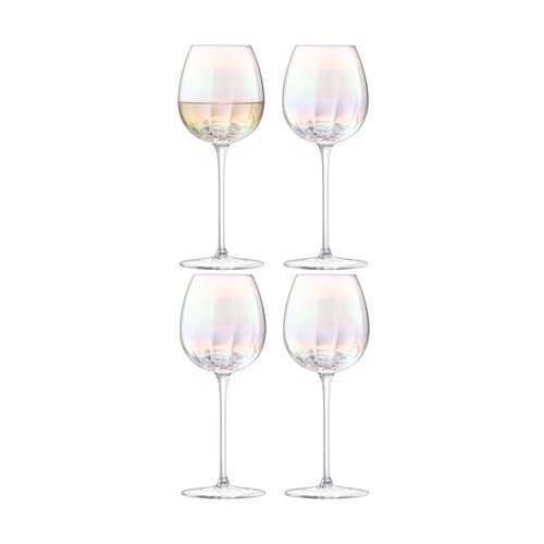 英國LSA 貝殼絢彩白酒杯4入組 325ml