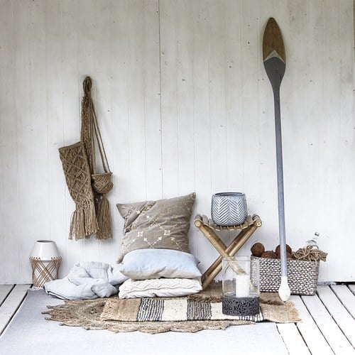 丹麥LeneBjerre 東方圖騰編織橢圓型地毯