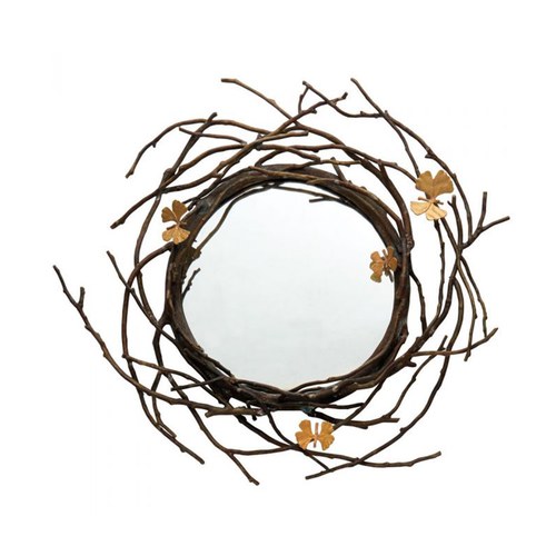 美國MichaelAram工藝飾品 銀杏蝴蝶系列圓鏡