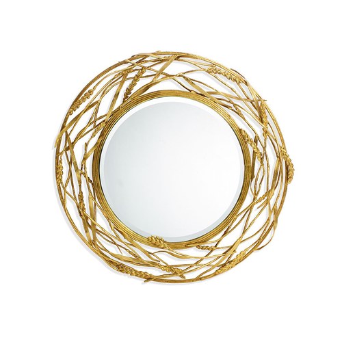 美國MichaelAram工藝飾品 黃金麥穗系列圓鏡