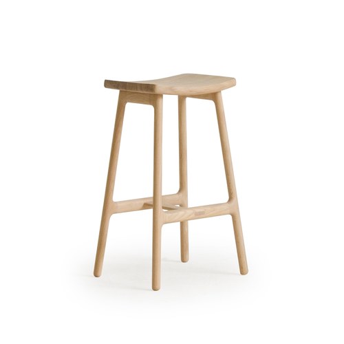 丹麥Tolv Odd 微波浪吧台椅 (橡木)