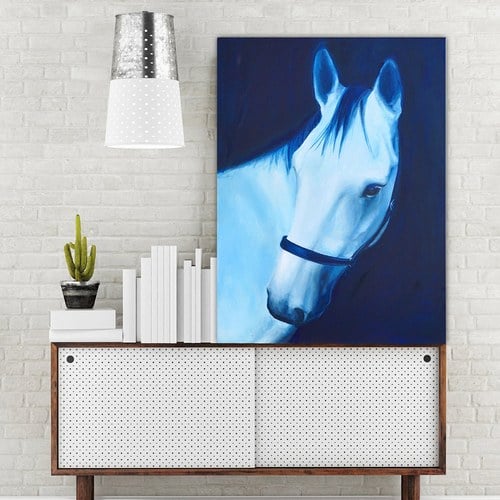 美國TwoPalms藝術掛畫 幻夢森林馬匹 (帆布、長102公分)