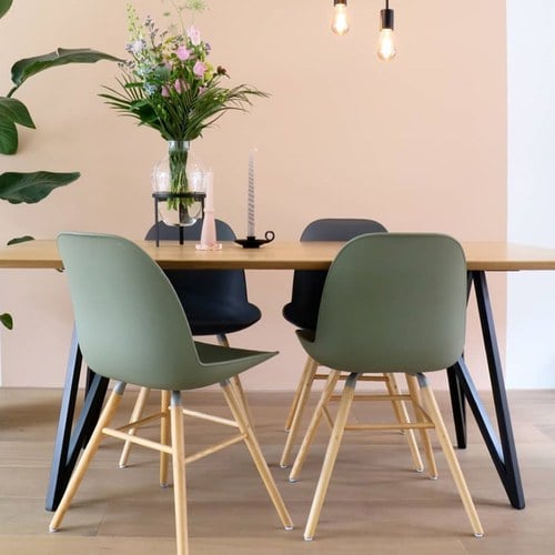 荷蘭Zuiver 艾伯特簡約弧形單椅 (橄欖綠)