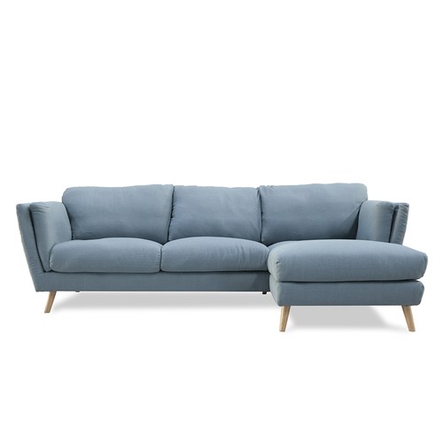波蘭Sits Nova北歐感生活右向L型沙發 (藍、長308公分)