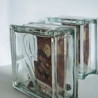 玻璃時光寶盒(雲型紋/19x19cm)