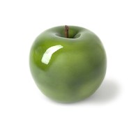 德國BULL＆STEIN 鮮綠色陶瓷釉光蘋果雕塑 (室內、直徑20公分)