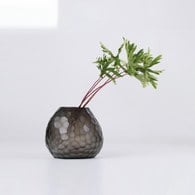 德國Guaxs玻璃花器 SOMBA系列 (煙燻灰、高12公分)